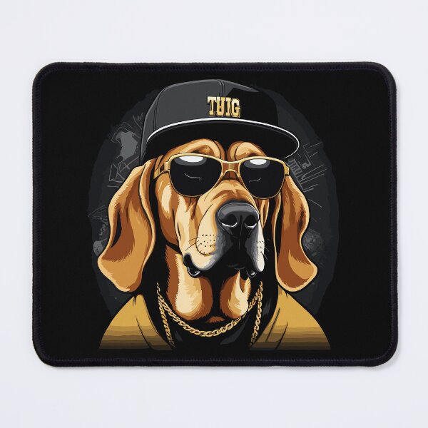 Item preview, Bloodhound Gangsta Gangster Dog Gift designed and sold by Pineapple-Tree.