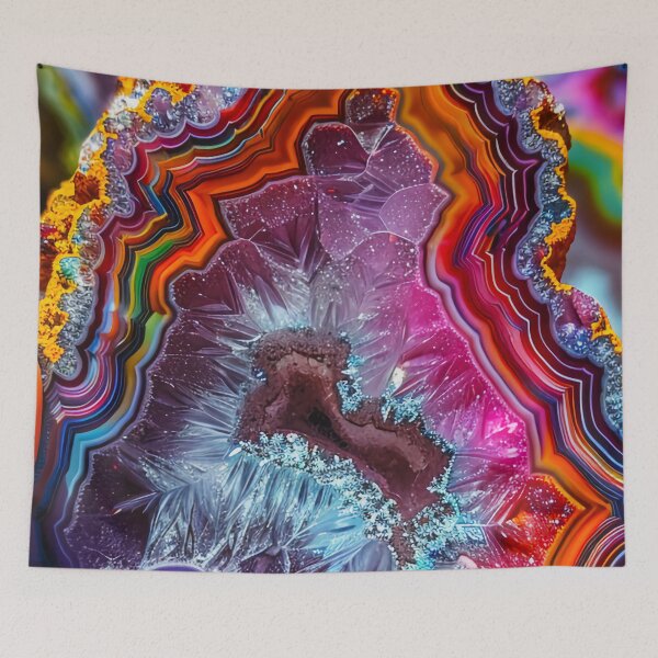 Item preview, gorgeous colorful agate stone designed and sold by haroulita.