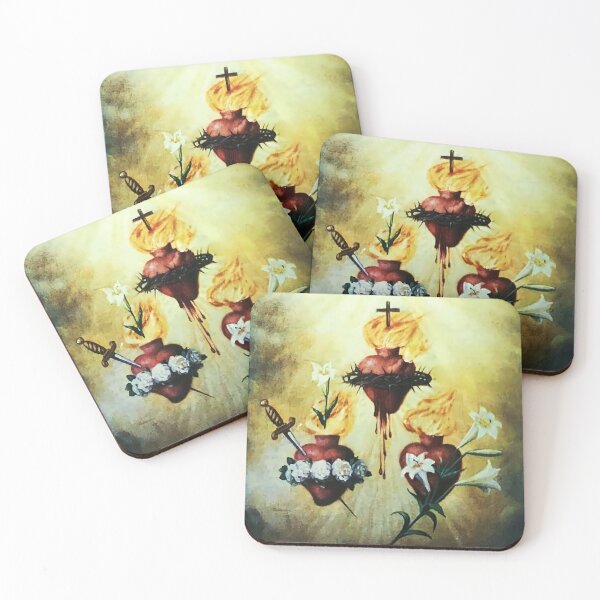 Item preview, Three Sacred hearts designed and sold by Crux Fidelis.