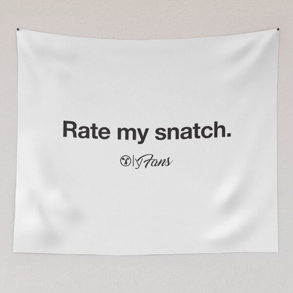 Item preview, Rate my snatch. Black. OlyFans designed and sold by Oly McPhee.