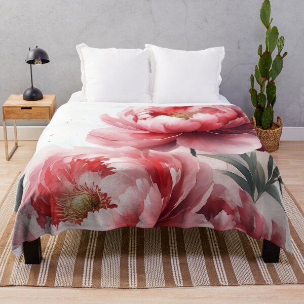 Item preview, Delicate Dance: Watercolor Peonies designed and sold by SereneSplashes.
