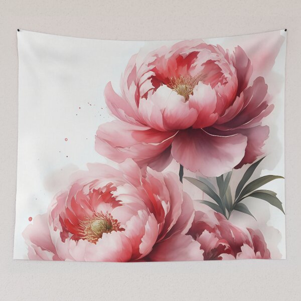 Item preview, Delicate Dance: Watercolor Peonies designed and sold by SereneSplashes.