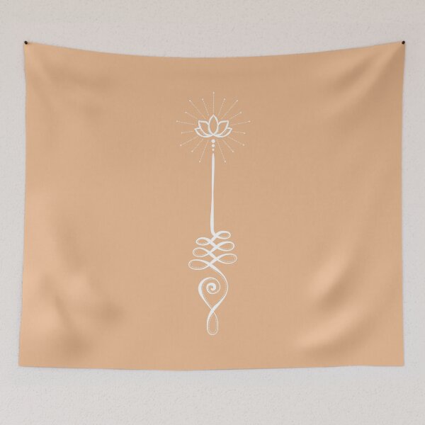 Item preview, Unalome with Plain Background - Melon + Snow designed and sold by Irene Estelle.