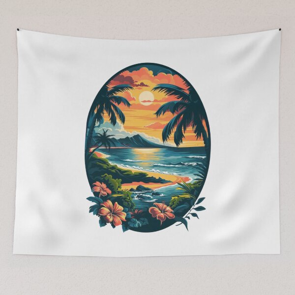 Item preview, Tropical Islands Oval Design 3 of 12 designed and sold by Jenson Major.