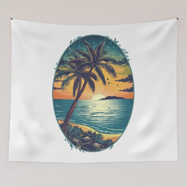 Item preview, Tropical Islands Oval Design 4 of 12 designed and sold by Jenson Major.