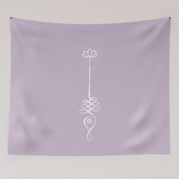 Item preview, Unalome with Plain Background - Dust + Snow designed and sold by Irene Estelle.