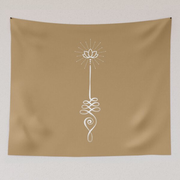Item preview, Unalome with Plain Background - Fawn + Snow designed and sold by Irene Estelle.