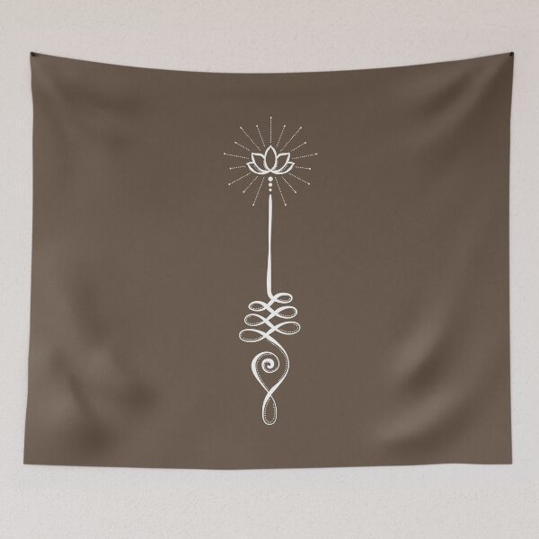 Item preview, Unalome with Plain Background - Earth + Snow designed and sold by Irene Estelle.
