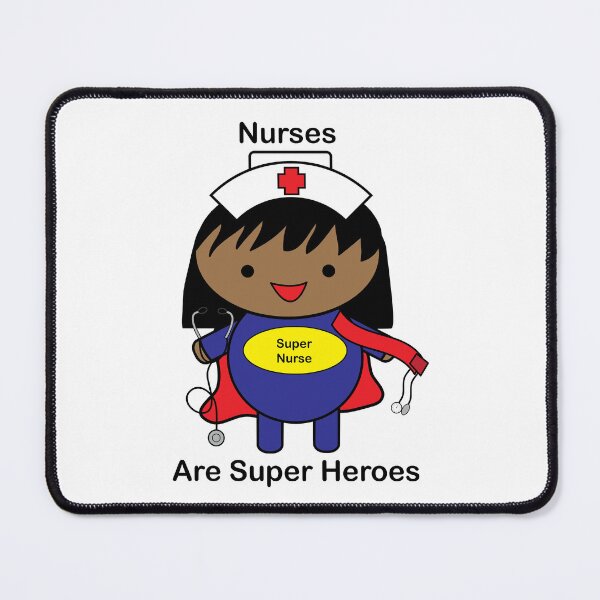 Item preview, Nurses Super Hero African American Black designed and sold by ValeriesGallery.