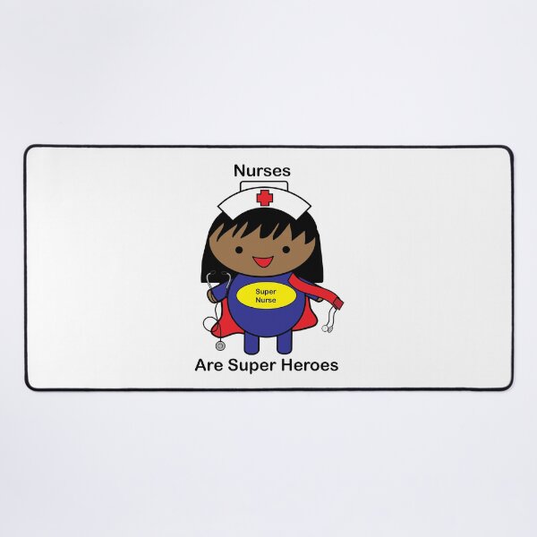 Item preview, Nurses Super Hero African American Black designed and sold by ValeriesGallery.
