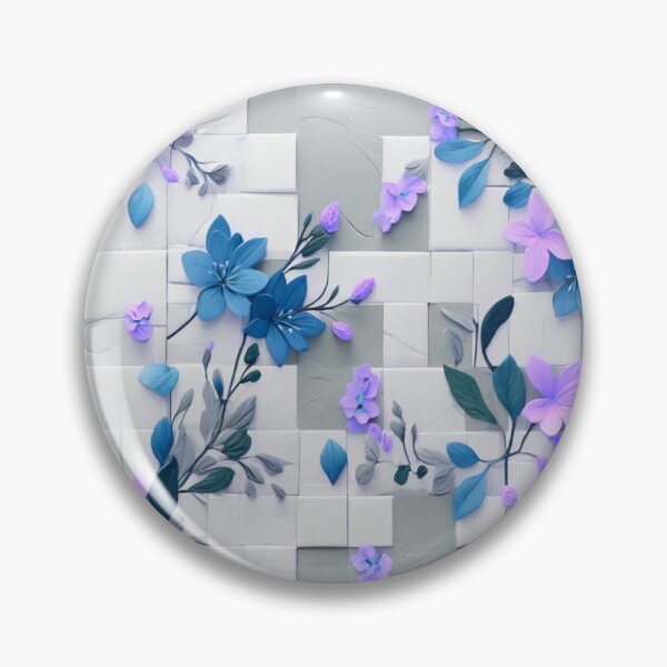 Item preview, Flowers on squares  designed and sold by Flowersonstuff.