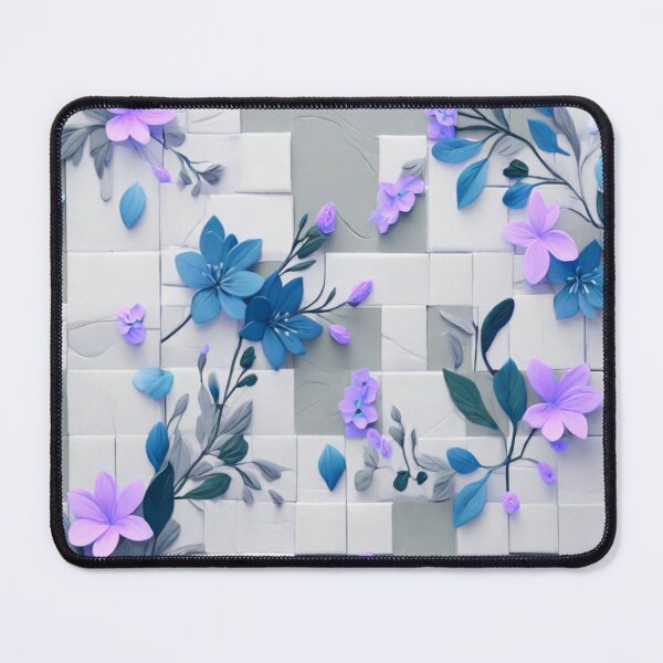 Item preview, Flowers on squares designed and sold by Flowersonstuff.