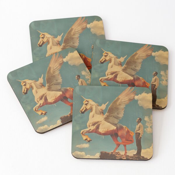 Item preview, Retro Unicorn Pegasus Print designed and sold by JaimeLikes.