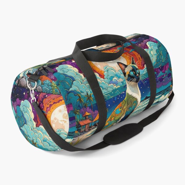 Item preview, Beautiful Abstract Cat on a Beach Under the Moon designed and sold by PixelCraftDSG.