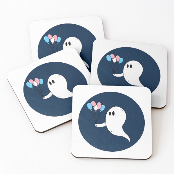 Item preview, Boo-loon ghost- Trans Pride  designed and sold by ThePluckyPencil.