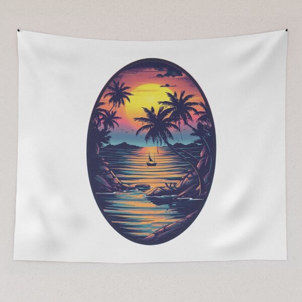 Item preview, Tropical Islands Oval Design 5 of 12 designed and sold by Jenson Major.