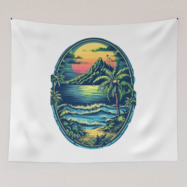 Item preview, Tropical Islands Oval Design 6 of 12 designed and sold by Jenson Major.