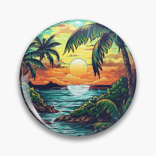 Item preview, Tropical Islands Oval Design 7 of 12 designed and sold by Jenson Major.