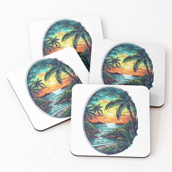 Item preview, Tropical Islands Oval Design 7 of 12 designed and sold by Jenson Major.