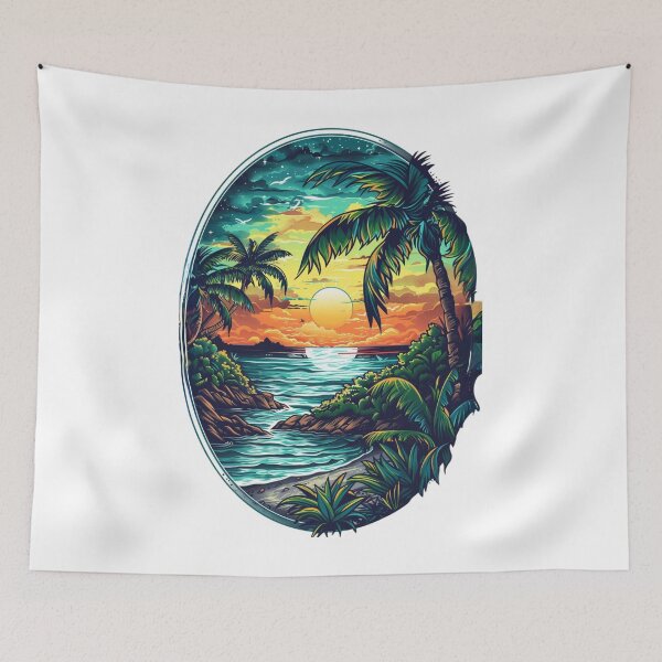Item preview, Tropical Islands Oval Design 7 of 12 designed and sold by Jenson Major.