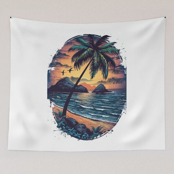 Item preview, Tropical Islands Oval Design 8 of 12 designed and sold by Jenson Major.