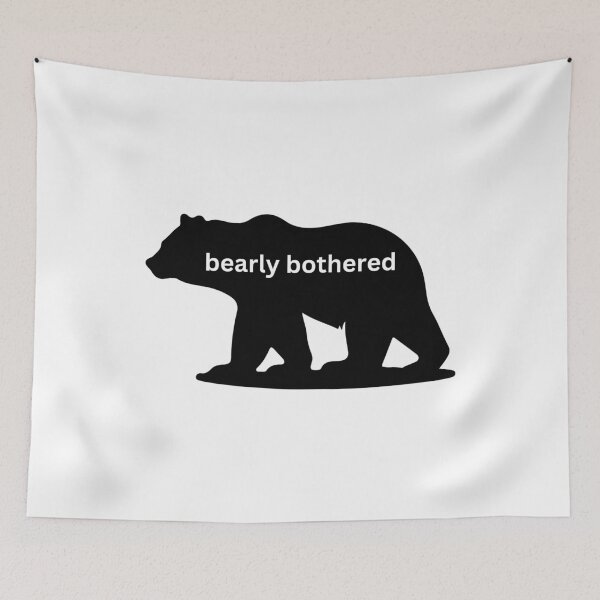 Item preview, bearly bothered designed and sold by SarcastiCrafts.