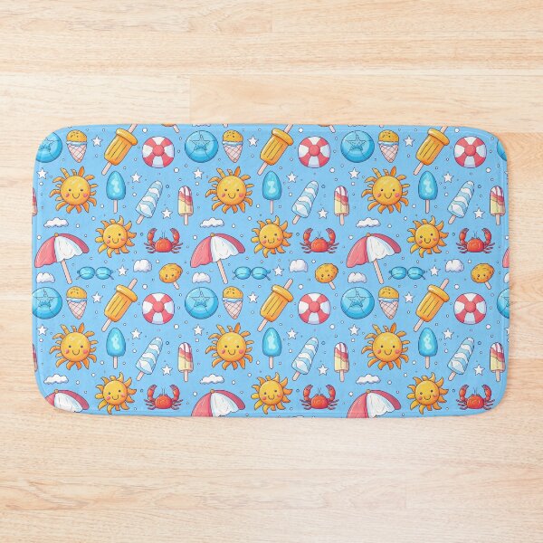 Item preview, Blue Summer Beach Pattern  designed and sold by NDaZone.