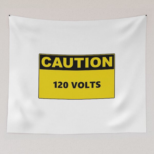 Item preview, Caution 120 Volts designed and sold by Burritoless.