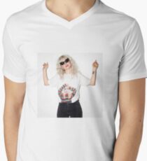 Hayley Williams wearing a Hayley Williams Shirt Men's V-Neck T-Shirt