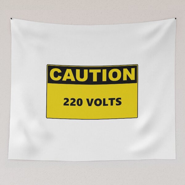 Item preview, Caution 220 Volts designed and sold by Burritoless.
