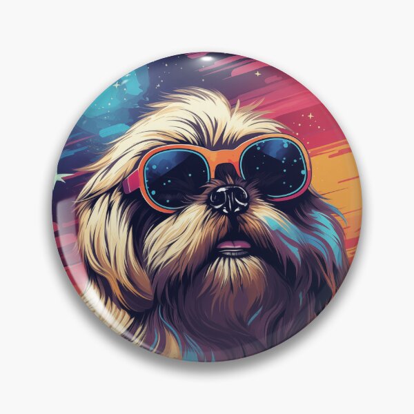 Item preview, Lhasa Apso Sunglasses Retro Space designed and sold by AussieWonders.