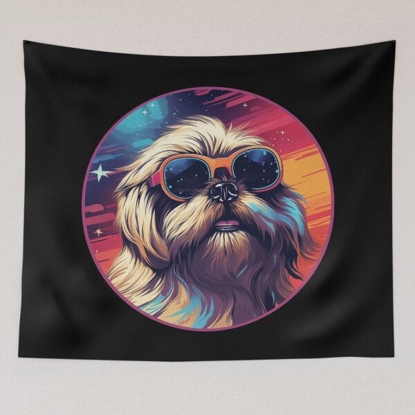 Item preview, Lhasa Apso Sunglasses Retro Space designed and sold by AussieWonders.