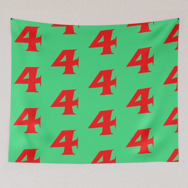 Item preview, THE NUMBER 4 IN RED designed and sold by solgel47.