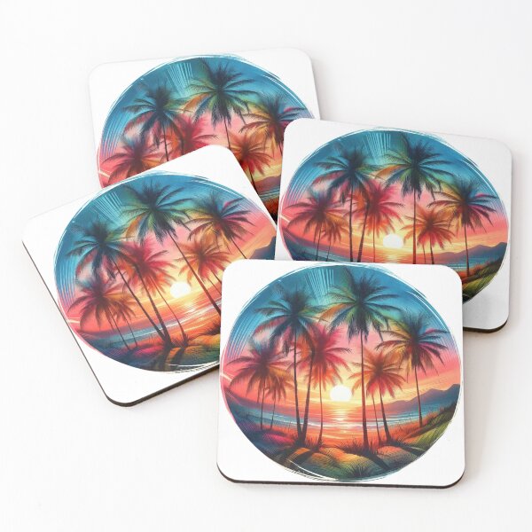 Item preview, Palm Trees in Sunset designed and sold by deniz kaya.