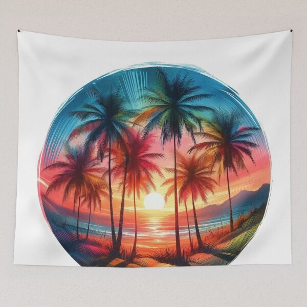 Item preview, Palm Trees in Sunset designed and sold by deniz kaya.