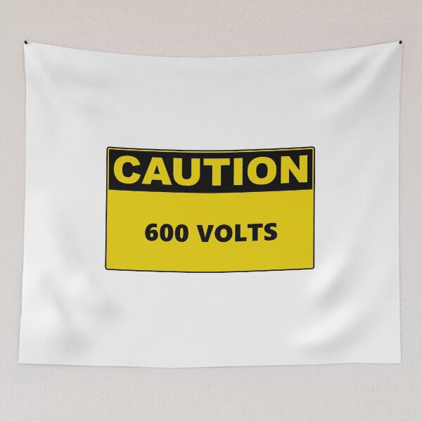 Item preview, Caution 600 Volts designed and sold by Burritoless.