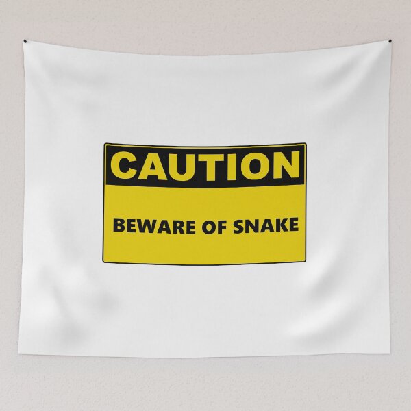 Item preview, Caution Beware of Snake designed and sold by Burritoless.