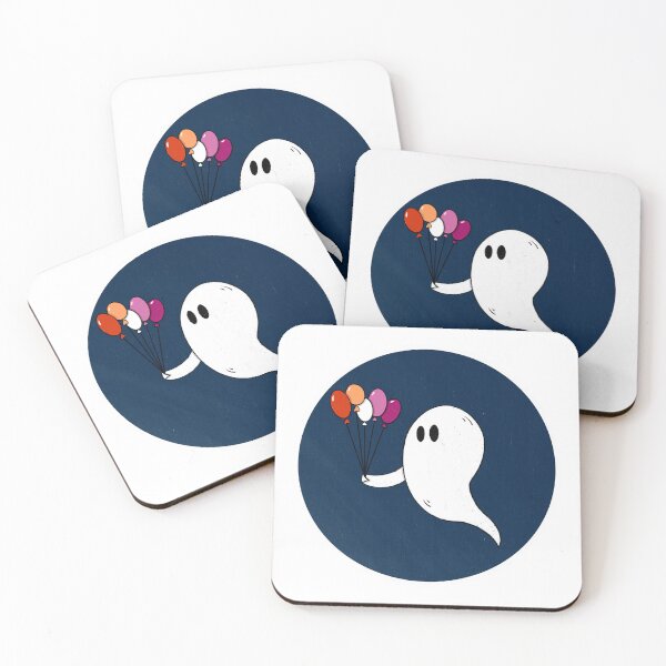 Item preview, Boo-loon ghost- Lesbian Pride  designed and sold by ThePluckyPencil.