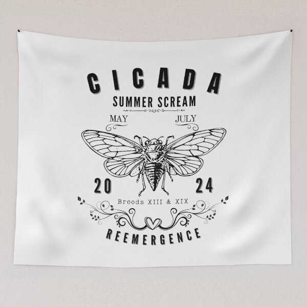Item preview, Funny 2024 Cicada Summer Swarm, scream, For Entomologiste designed and sold by ArtByKatti.