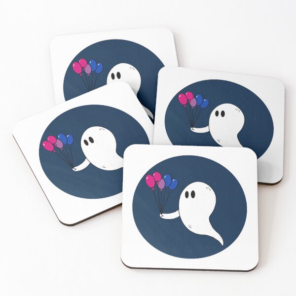 Item preview, Boo-loon ghost- Bi Pride  designed and sold by ThePluckyPencil.