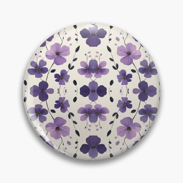 Item preview, Purple floral pattern designed and sold by AnnDart.