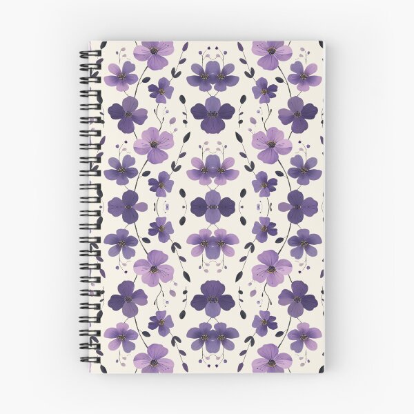 Item preview, Purple floral pattern designed and sold by AnnDart.