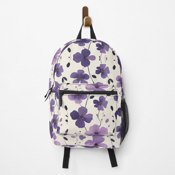 Item preview, Purple floral pattern designed and sold by AnnDart.