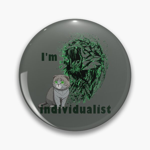 Artikelvorschau, Der Löwe und die Katze - Ich bin Individualist entworfen und verkauft von ART-HOME-PAWS.