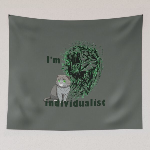 Item preview, The Lion and the Cat - I'm an individualist designed and sold by ART-HOME-PAWS.