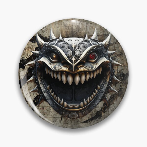 Item preview, Corrupt Lesser Demonic Dragon Evil Smiley Emoji Wall-Mount 097 designed and sold by RedStrokesDns.