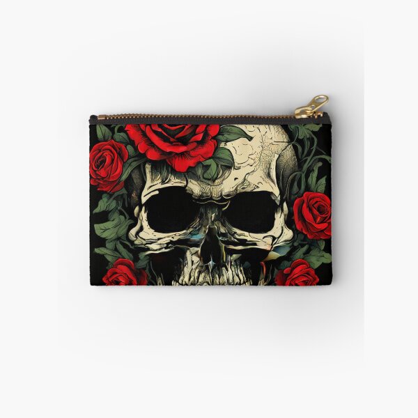 Item preview, Roses & Bones: Vintage Skull and Rose designed and sold by Colorful-Garden.
