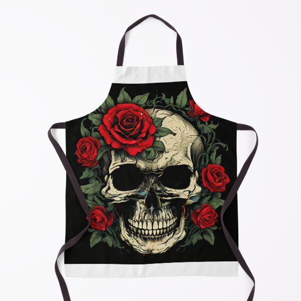 Item preview, Roses & Bones: Vintage Skull and Rose designed and sold by Colorful-Garden.