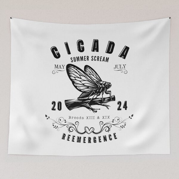 Item preview, Funny 2024 Cicada Summer Swarm, scream, For Entomologiste designed and sold by ArtByKatti.