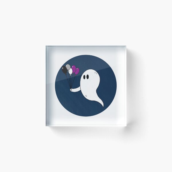 Item preview, Boo-loon ghost- Ace Pride  designed and sold by ThePluckyPencil.